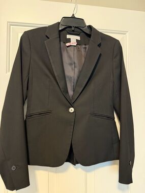 H&M Black Single-Button Women's Blazer size 6